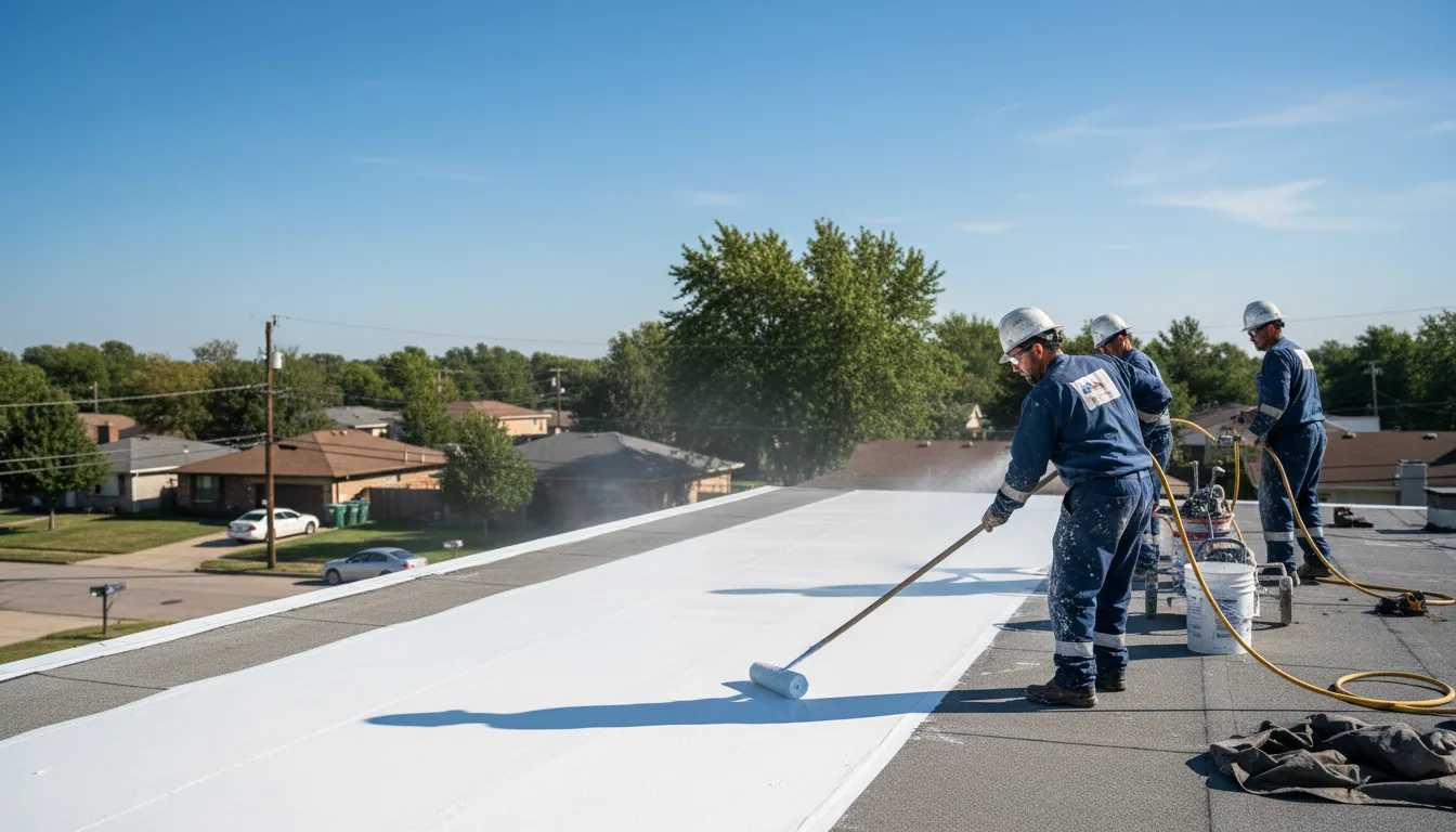 Commercial roof coating in Slippery Rock, PA near me